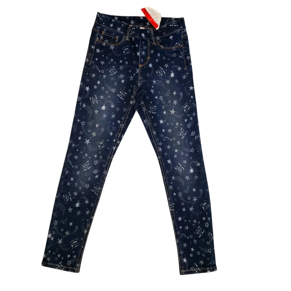 Star Print Blue Jeans